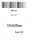 Daewoo DVN-3100N DVD Player User Manual