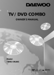Daewoo DDQ-20L6SC TV DVD Combo User Manual