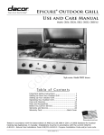 Dacor OBS36 Electric Grill User Manual