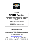 CyberResearch CPBH Laptop User Manual