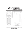 Curtis TC984 Cordless Telephone User Manual