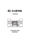 Curtis RCD856 Stereo System User Manual