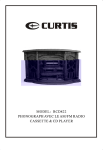 Curtis rcd822 Stereo System User Manual