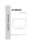 Curtis LCD3798 Flat Panel Television User Manual