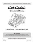 Cub Cadet M466 Automobile User Manual