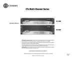 Crown CTS 4200 Stereo Amplifier User Manual