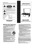 Crosley Radio CR-50TW Turntable User Manual