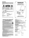 Crosley CR 54 CD Turntable User Manual