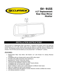 Crimestopper Security Products SV-9155 Automobile Electronics User Manual