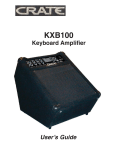 Crate Amplifiers KXB100 Musical Instrument User Manual
