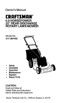 Craftsman 917.387402 Lawn Mower User Manual