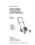 Craftsman 917.38721 Lawn Mower User Manual