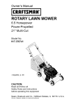 Craftsman 917.370741 Lawn Mower User Manual