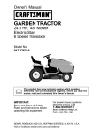 Craftsman 917.27631 Lawn Mower User Manual