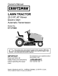 Craftsman 917.273401 Lawn Mower User Manual