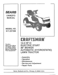 Craftsman 917.25736 Lawn Mower User Manual