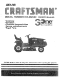 Craftsman 917.252560 Lawn Mower User Manual