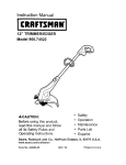 Craftsman 900-74522 Trimmer User Manual