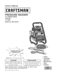 Craftsman 580.75201 Pressure Washer User Manual