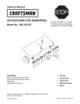 Craftsman 486.242182 Lawn Mower User Manual
