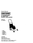 Craftsman 388 Lawn Mower User Manual