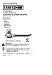 Craftsman 358.799341 Blower User Manual