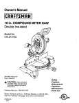 Craftsman 315.21213 Chainsaw User Manual
