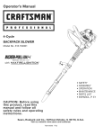 Craftsman 291.37619 Lawn Mower User Manual