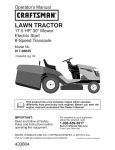 Craftsman 28035 Lawn Mower User Manual