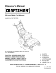 Craftsman 247.887330 Lawn Mower User Manual