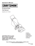 Craftsman 247.77012 Yard Vacuum User Manual