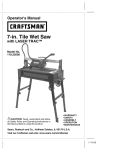 Craftsman 107.289860 Lawn Mower User Manual