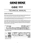 Coustic GBE 600 Musical Instrument Amplifier User Manual