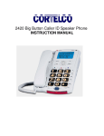 Cortelco 2420 Telephone User Manual