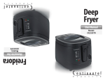 Continental Electric CE23379 Fryer User Manual