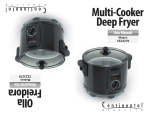 Continental Electric CE23279 Fryer User Manual