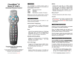 Contec RC-U49C-15+ Universal Remote User Manual