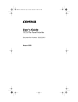 Compaq 1825 Computer Monitor User Manual