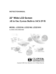 Clover Electronics LCD221616 DVR User Manual