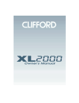Clifford XL2000 Automobile Alarm User Manual