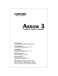 Clifford Arrow 3 Automobile Alarm User Manual