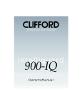 Clifford 900-IQ Automobile Alarm User Manual