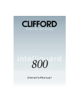 Clifford 800 Automobile Alarm User Manual