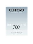 Clifford 700 Automobile Alarm User Manual