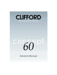 Clifford 60 Automobile Alarm User Manual