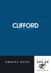 Clifford 520.4X Automobile Alarm User Manual