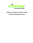 Clickfree Transformer SE Computer Drive User Manual