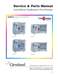 Cleveland Range Electric 6.20 Convection Oven User Manual