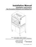 Cleveland Range CR28 Convection Oven User Manual