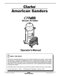 Clarke CAV 26 Vacuum Cleaner User Manual